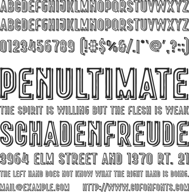 Rowsley font preview