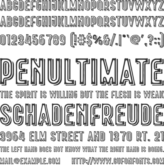 Rowsley font preview