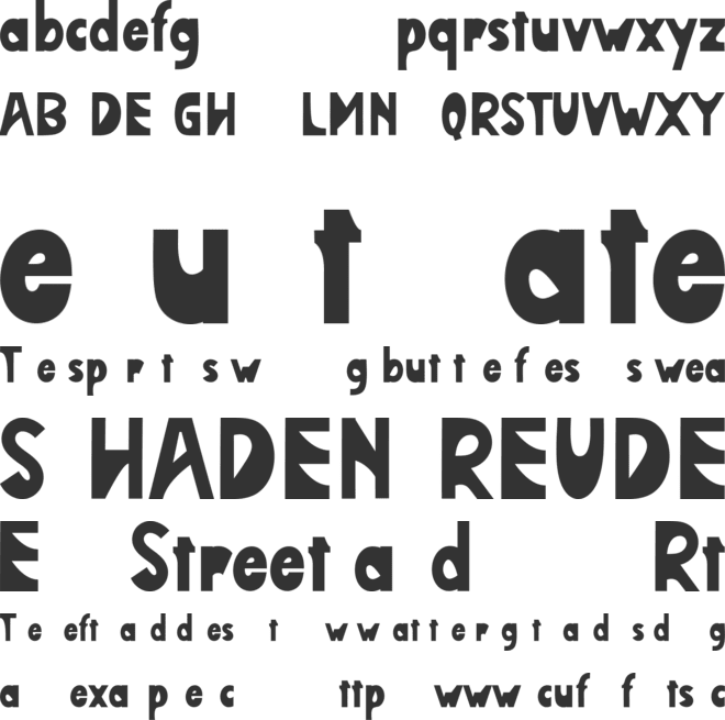 Bently Garth font preview