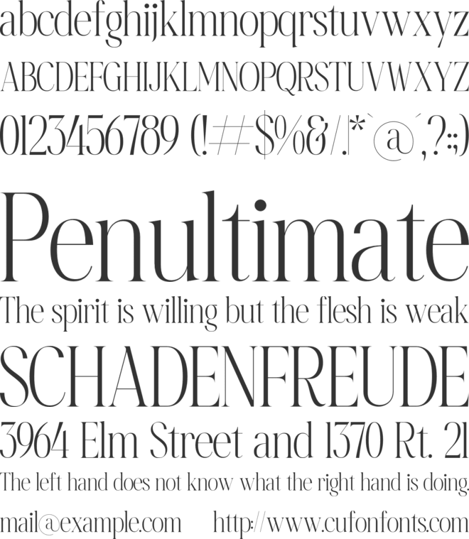 Forfelast Royalten font preview