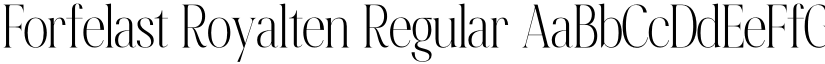 Forfelast Royalten Regular font