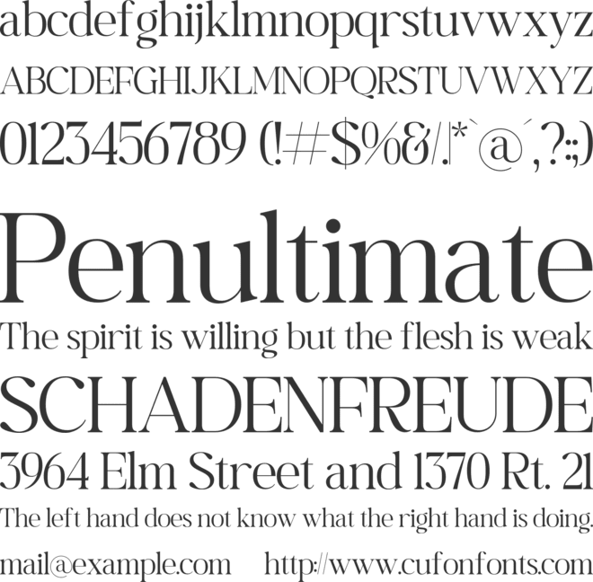 Begifta font preview