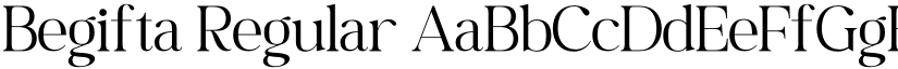 Begifta Regular font