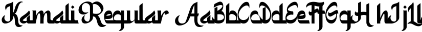 Kamali Regular font
