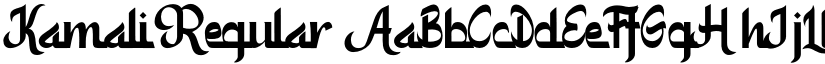 Kamali Regular font