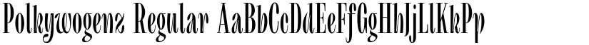 Polkywogenz Regular font