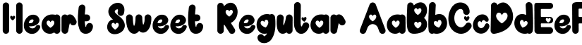 Heart Sweet Regular font