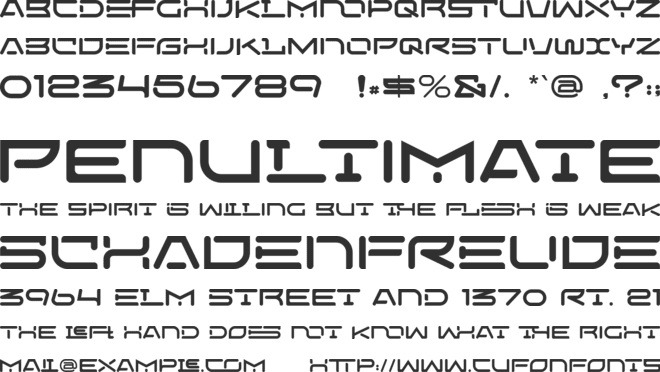 Space Gome font preview