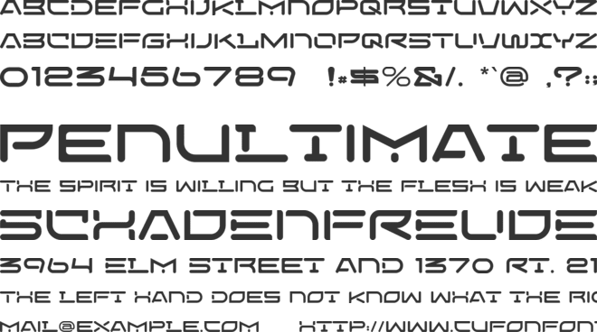 Space Gome font preview