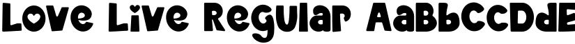 Love Live Regular font