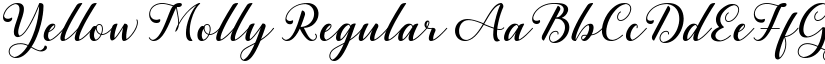 Yellow Molly Regular font