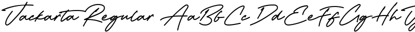 Jackarta Regular font