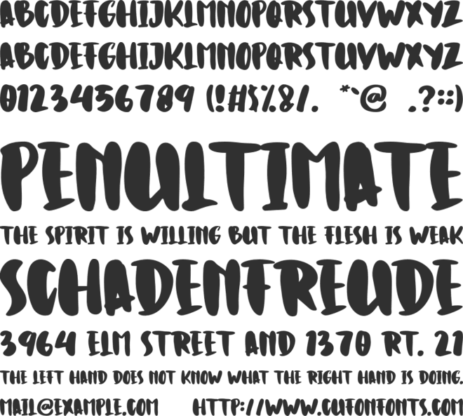 Cookies Sweet Free font preview