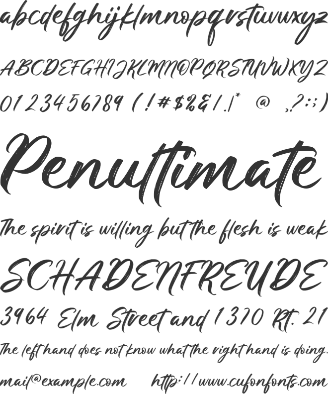 Golden Winter font preview