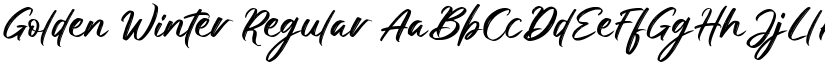 Golden Winter Regular font