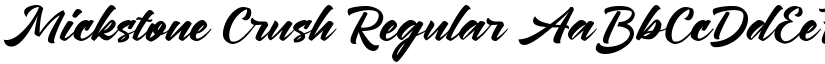 Mickstone Crush Regular font