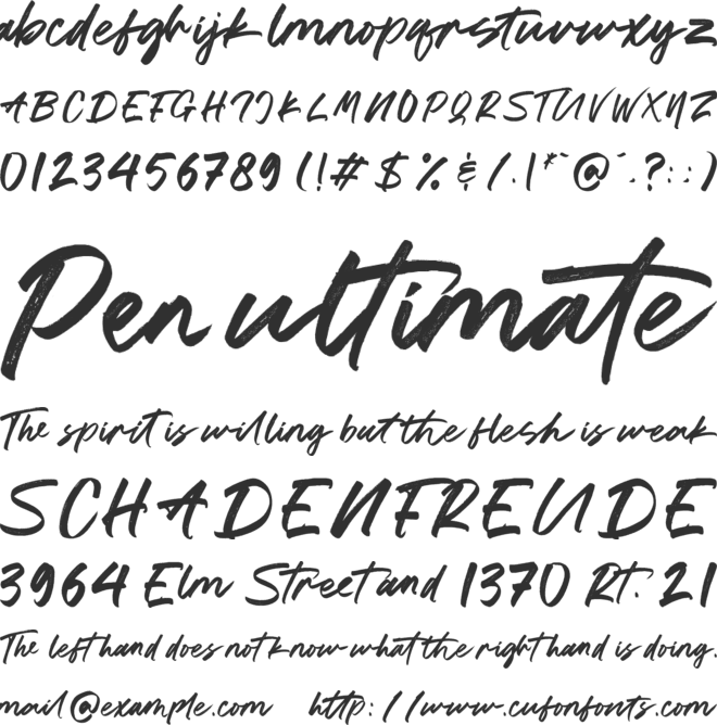 Seacoast font preview