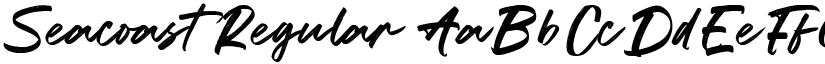 Seacoast Regular font