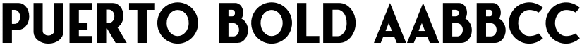 Puerto Bold font