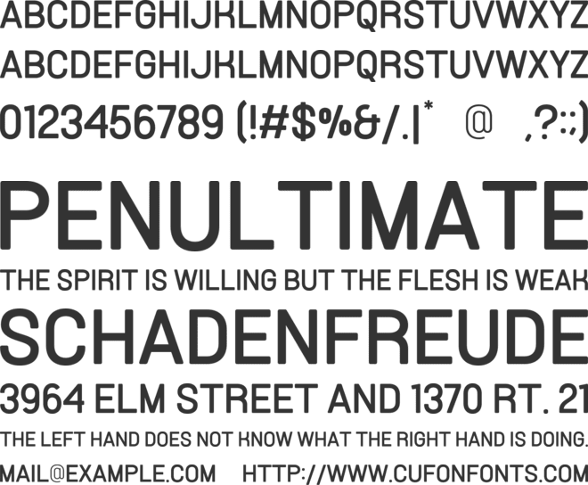 Esentika font preview