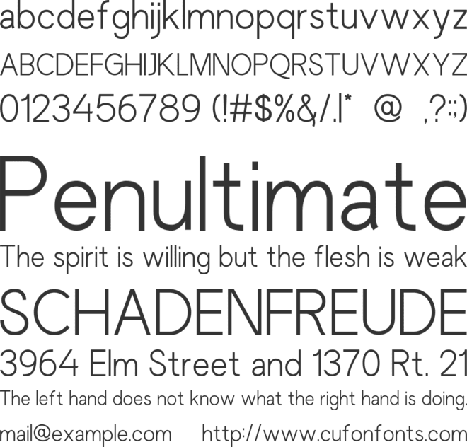 Marthin Sans font preview