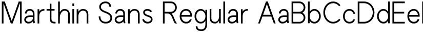 Marthin Sans Regular font