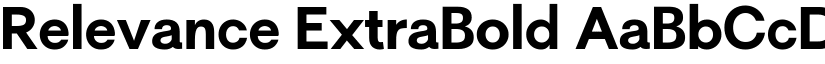 Relevance ExtraBold font