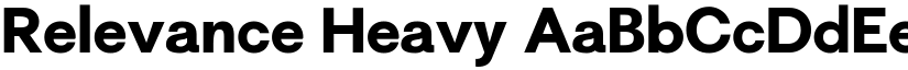 Relevance Heavy font