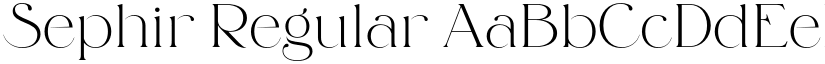 Sephir Regular font