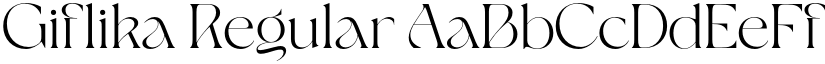 Giflika Regular font
