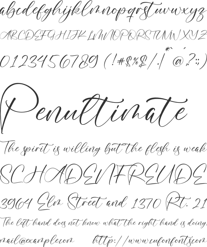 Nosttalgic font preview