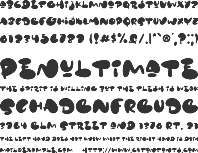 Soga Migos font preview