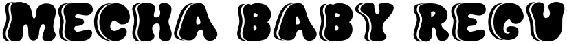 mecha baby Regular font