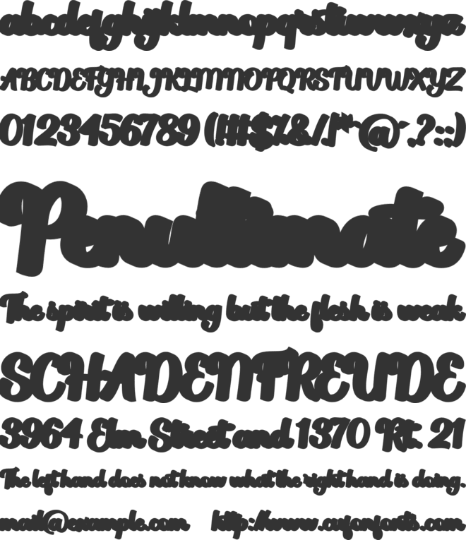 Singtton vintage Extrude font preview