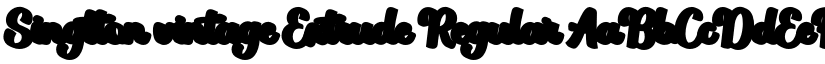 Singtton vintage Extrude Regular font