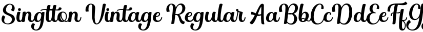 Singtton Vintage Regular font