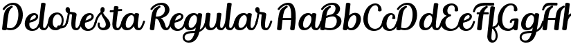 Deloresta Regular font