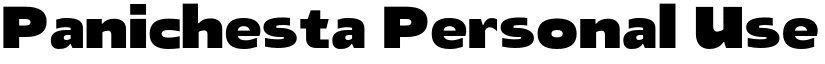Panichesta Personal Use Regular font