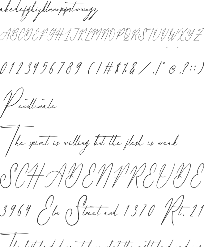 Delanisyta Gabrielle font preview