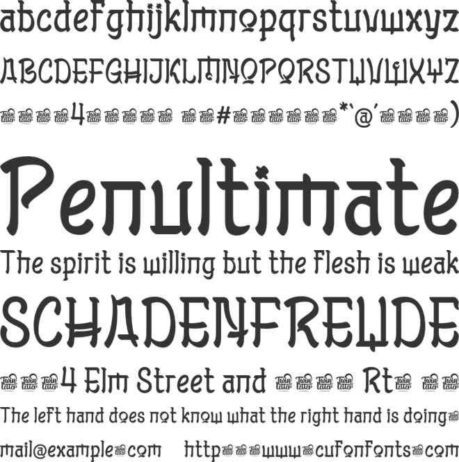 MOLYAN Trial font preview