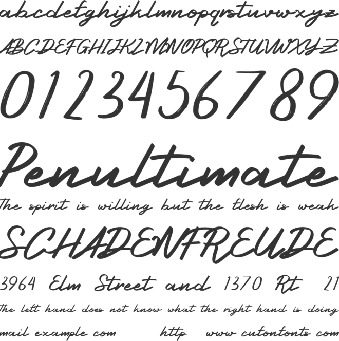 Qhulsa Personal Use font preview