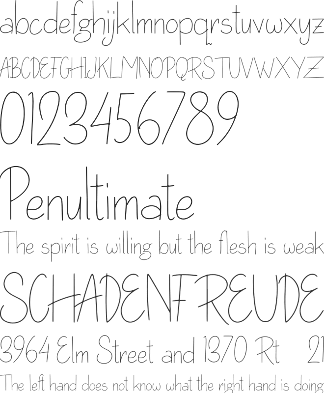Nikapin Personal Use font preview