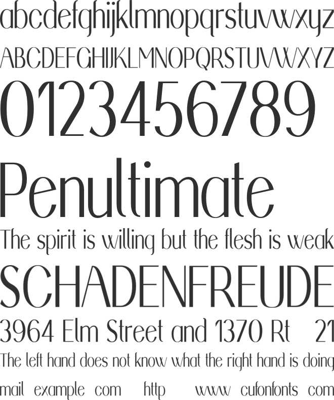 Gladeston Personal Use font preview