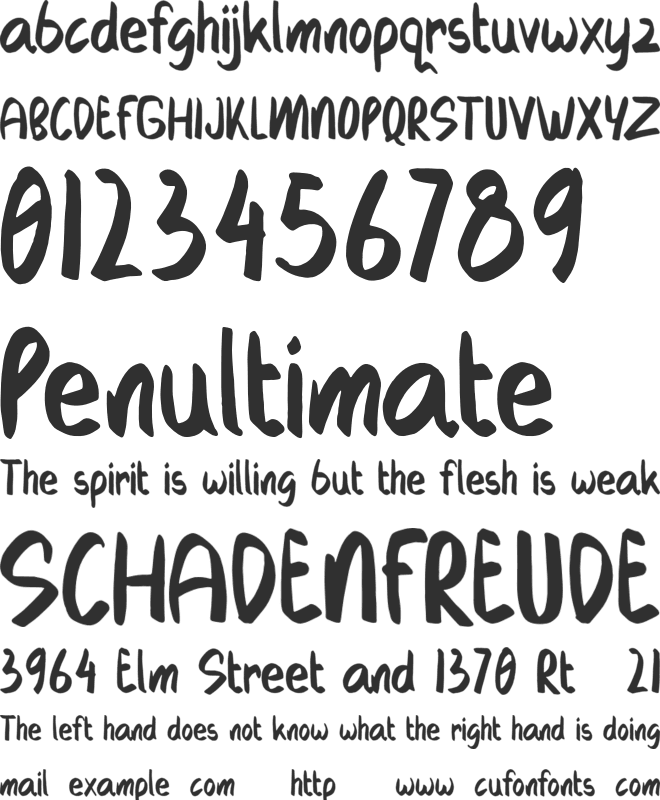 Didakisa Personal Use font preview