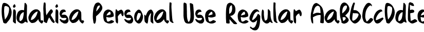 Didakisa Personal Use Regular font