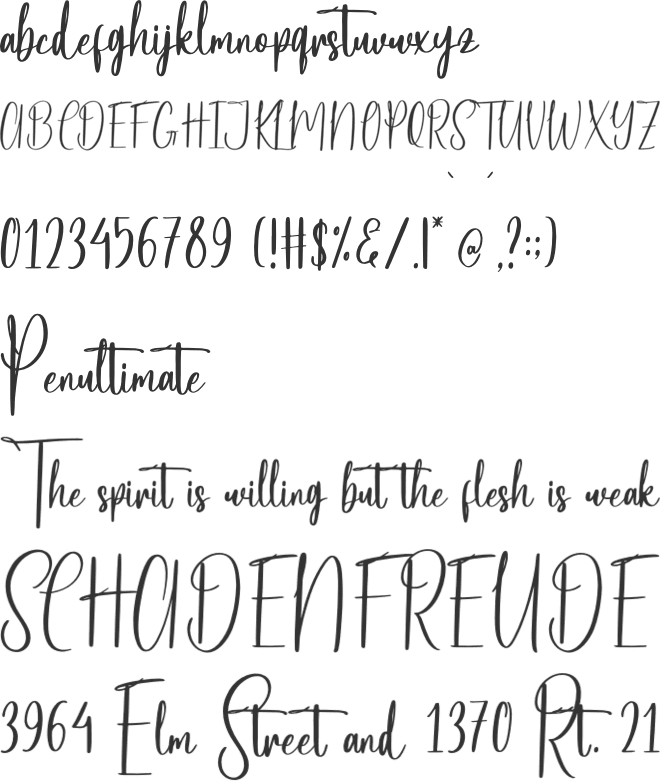Bastopher font preview