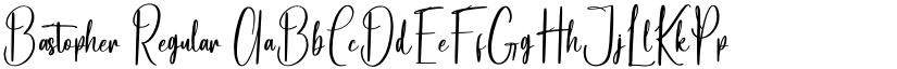 Bastopher font download
