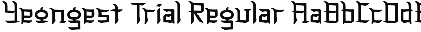 Yeongest Trial font download