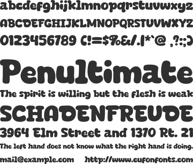 Dogways font preview
