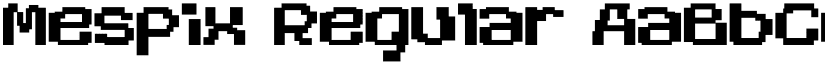Mespix Regular font